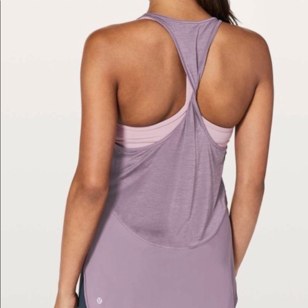 Lululemon Twist & Train Tank - Smoked Mulberry 10